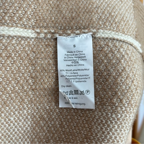 Madewell Minetta Sweater Longline Coat in Buffalo Check Wool Blend Size Small - Picture 8 of 10